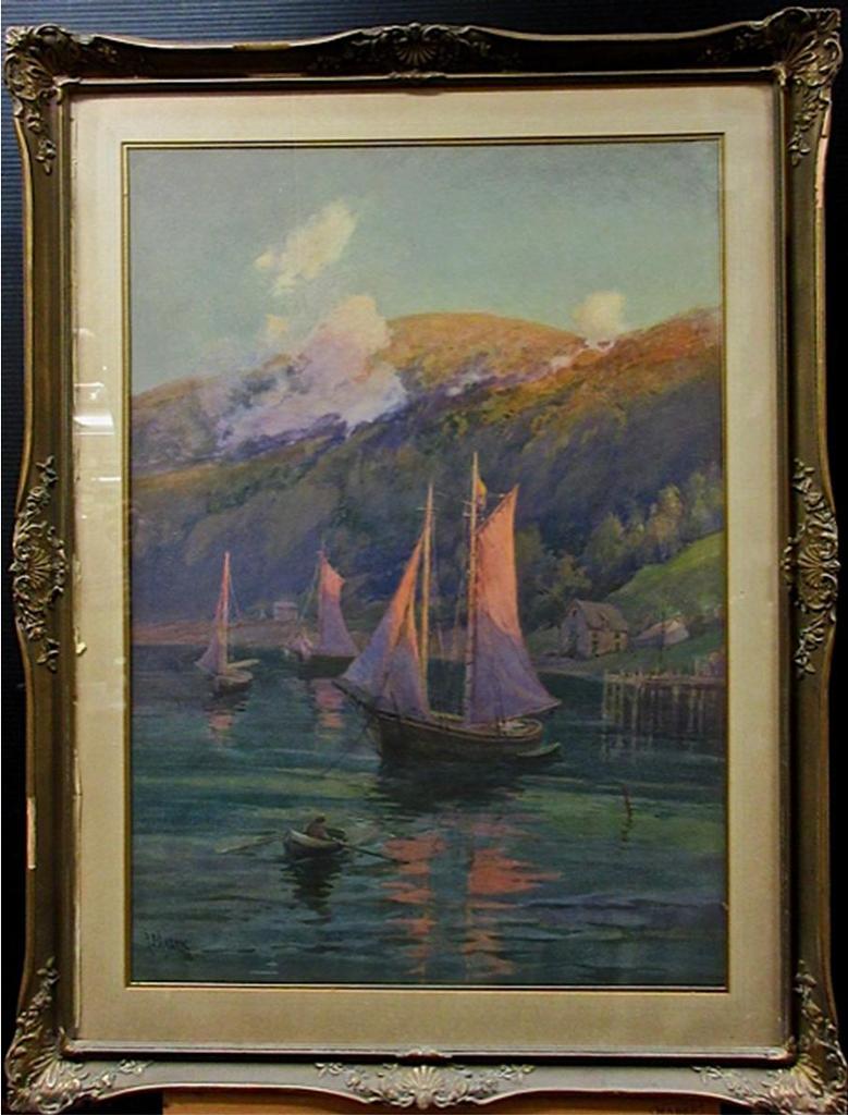 Robert Ford Gagen (1847-1926) - Evening New Brunswick - Bay Of Fundy