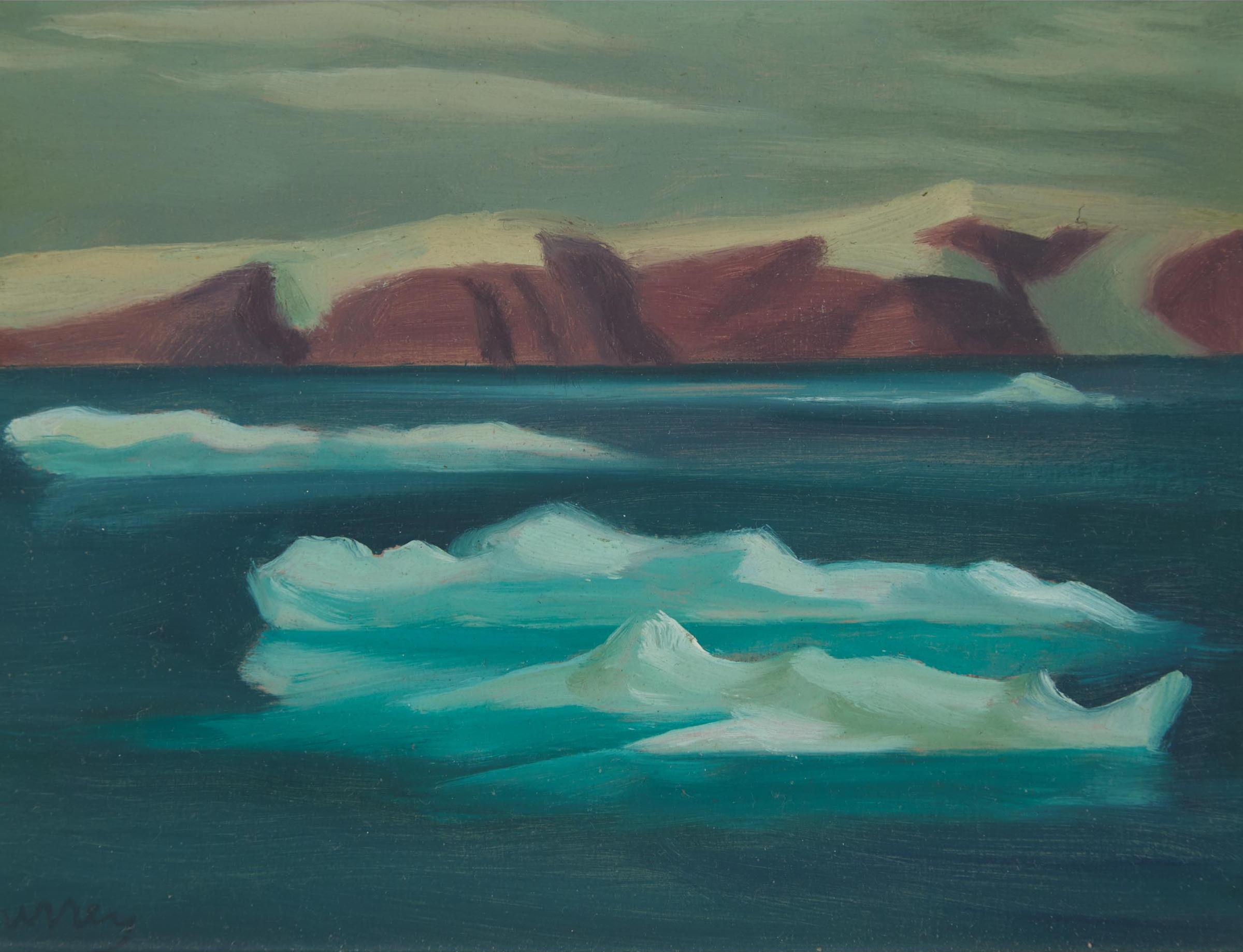 Philip Henry Howard Surrey (1910-1990) - Devon Island With Floes, 1958