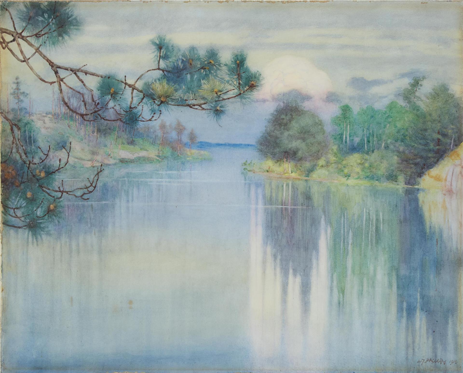 Walter Joseph (W.J.) Phillips (1884-1963) - Winnipeg River, Lake Of The Woods, 1916