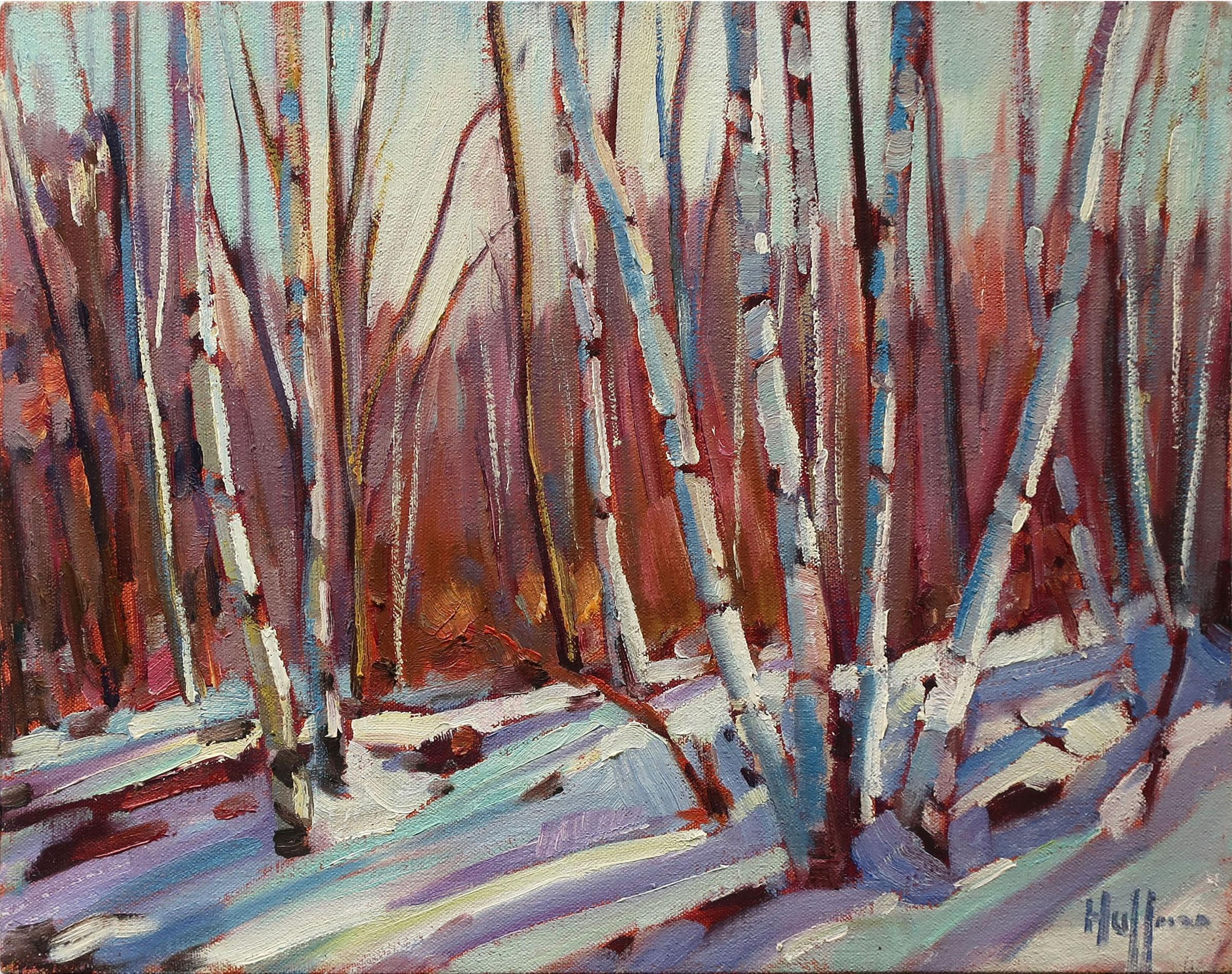 Robert Huffman (1951) - Grove Of Birches