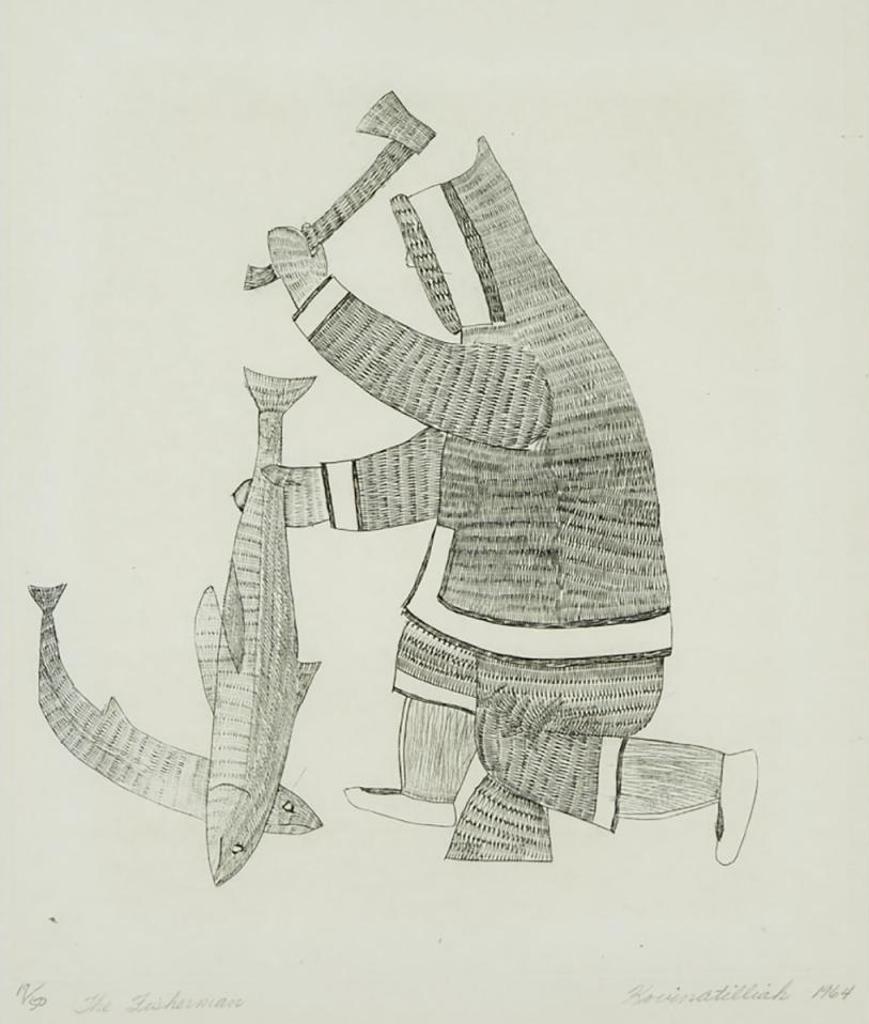 Quvianatuliak Parr (1930-1998) - The Fisherman