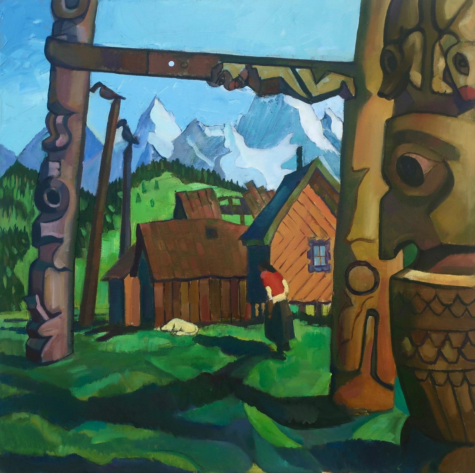 Alex Korenfeld (1944) - Totem Poles, Gitsegukla