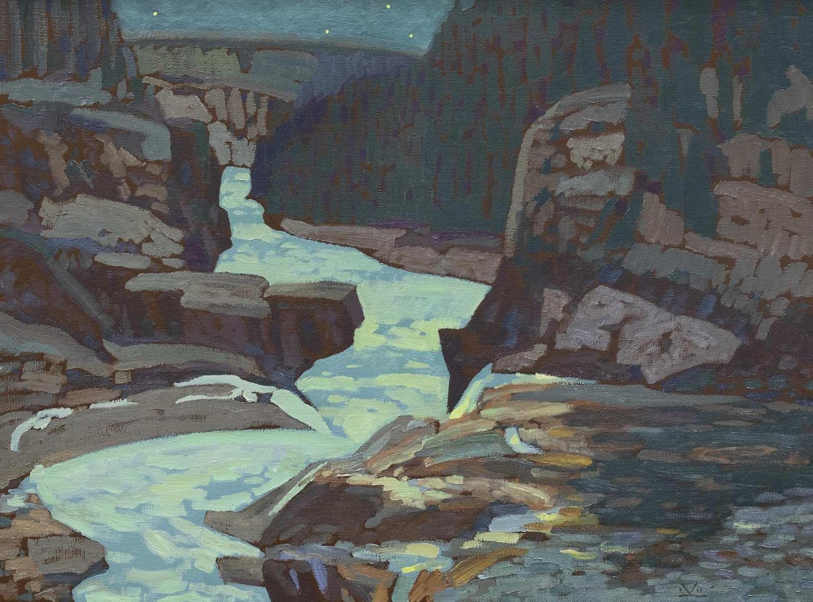 Illingworth Holey (Buck) Kerr (1905-1989) - Elbow River Falls; 1987
