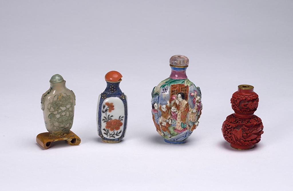 Chinese Art - A Group of Four Chinese Snuff bottles, 19th/20th Century