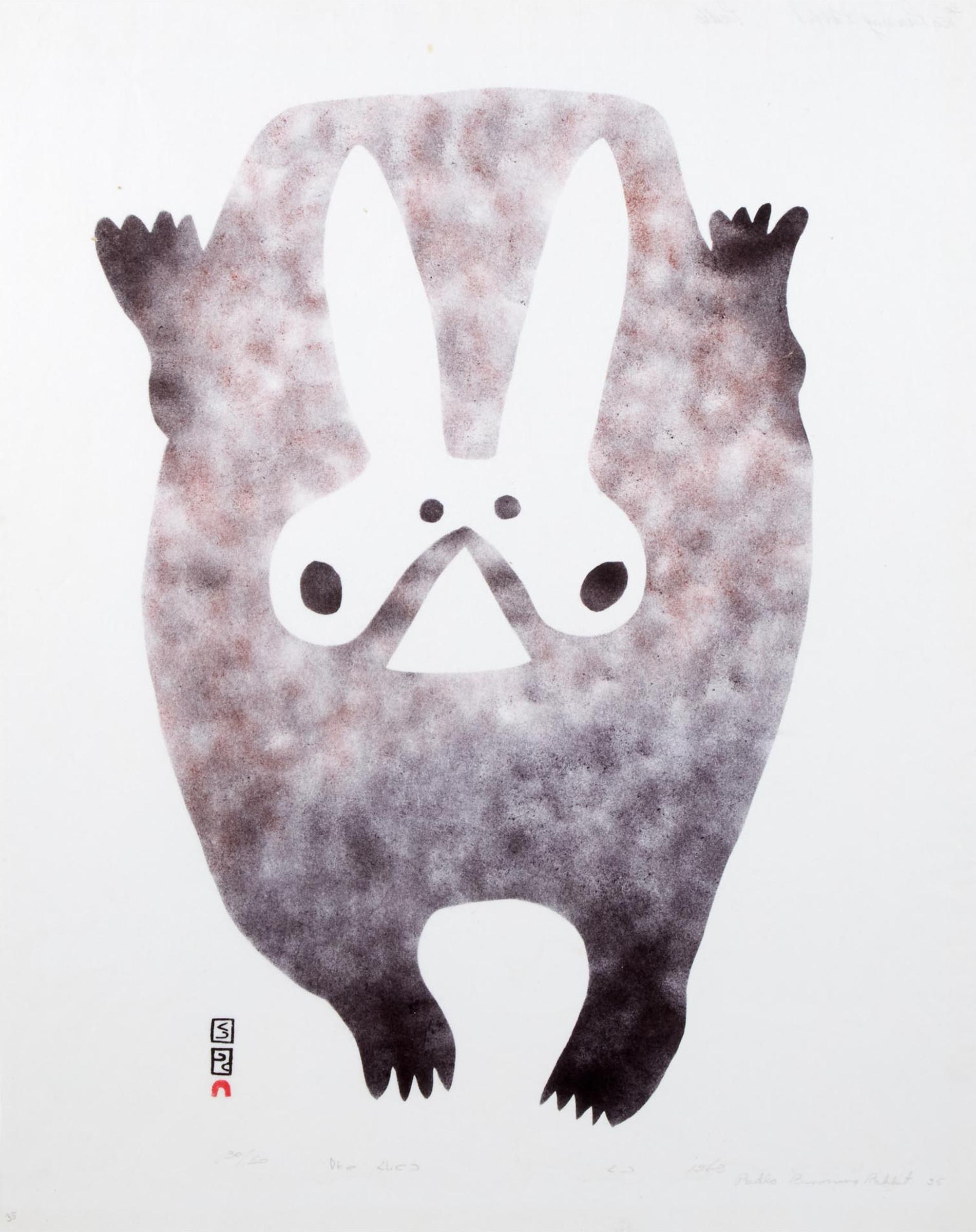 Pudlo Pudlat (1916-1992) - Running Rabbit, 1963