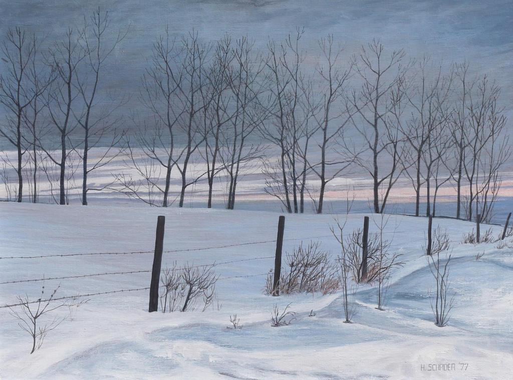 Helmut Schroer (1928) - Winter Wheat Field; 1977
