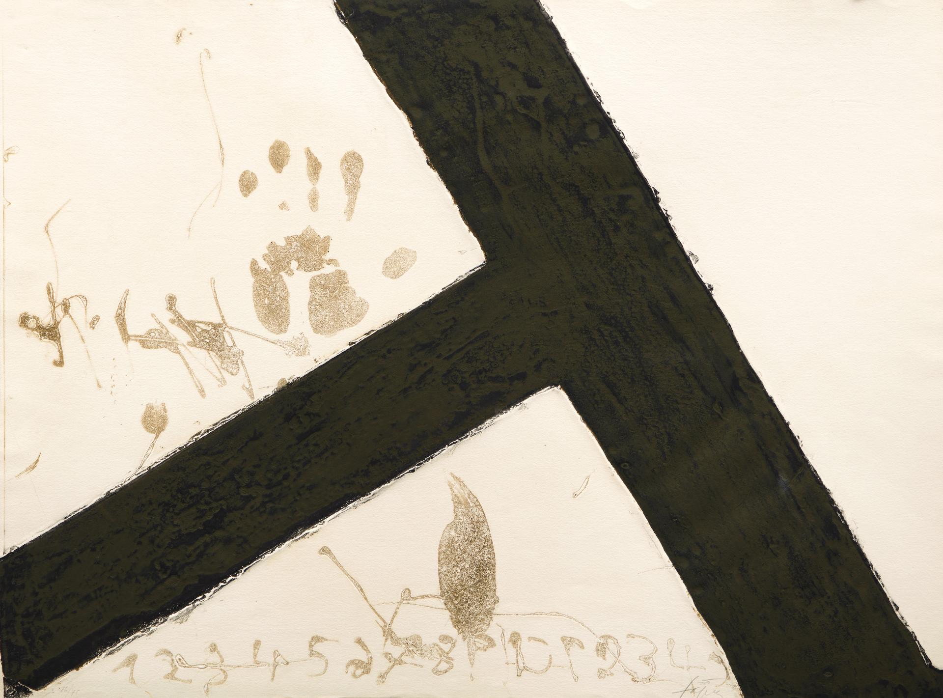 Antoni Tàpies (1923-2012) - T inclinada, 1972