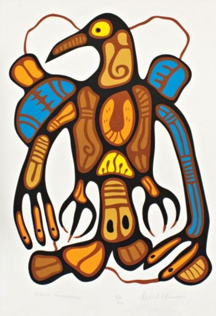 Norval H. Morrisseau (1931-2007) - Ojibway Thunderbird
