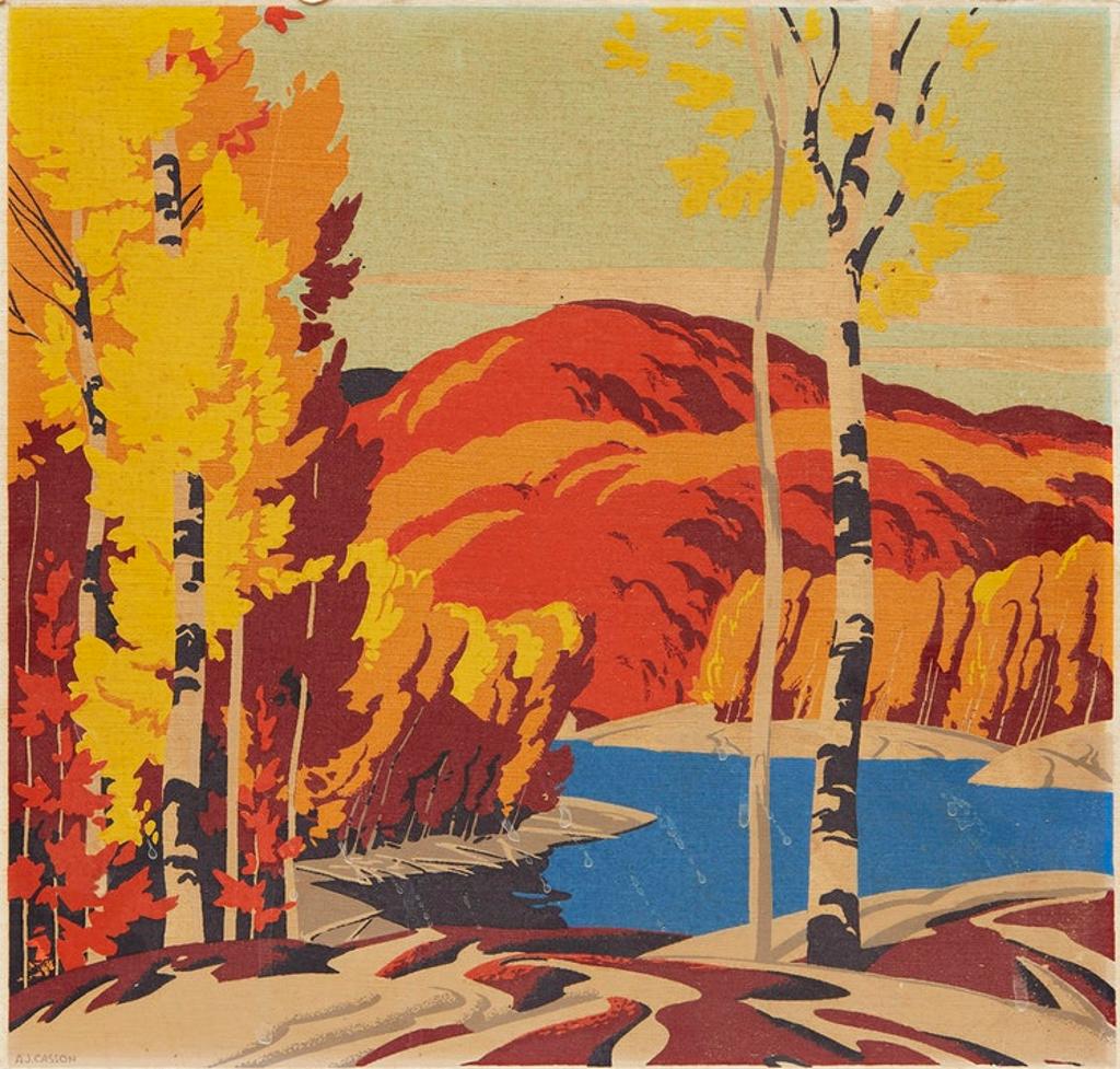 Alfred Joseph (A.J.) Casson (1898-1992) - Autumn Landscape