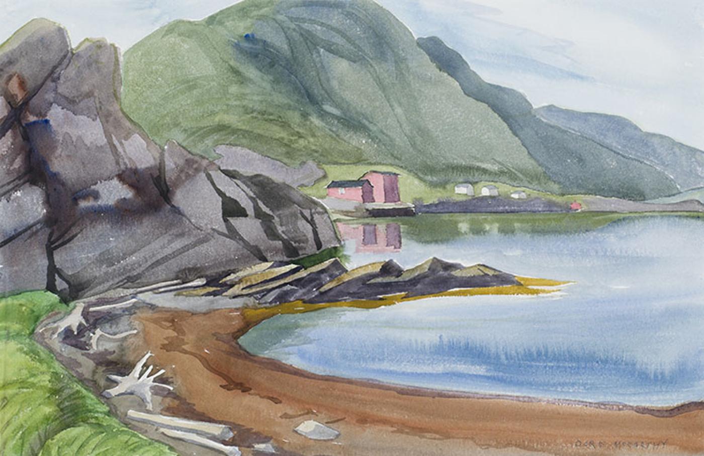 Doris Jean McCarthy (1910-2010) - The Rock Fish Sheds