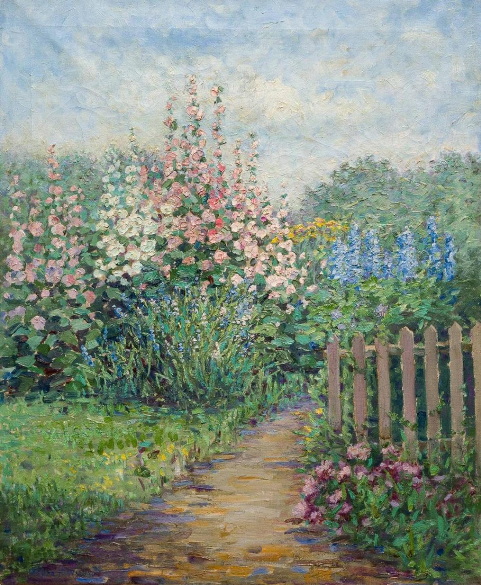 Myra A. Wiggins (1869-1956) - Garden Path
