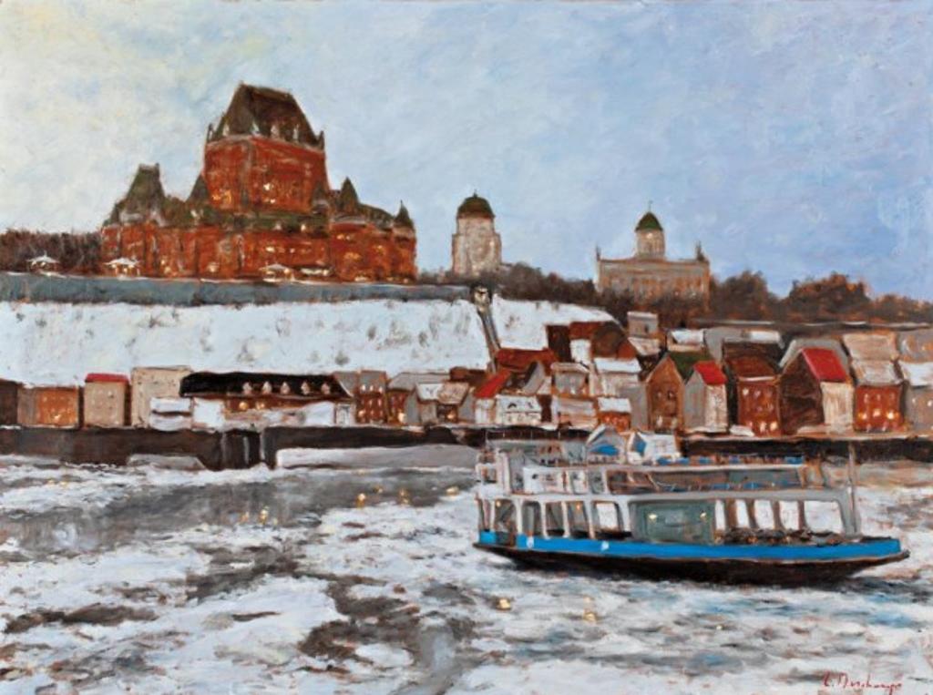 Luc Deschamps (1961-2021) - Quebec from the Ferry