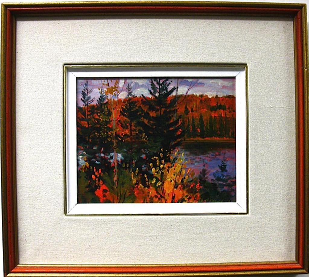 Andris Leimanis (1938) - “Windy Fall Day” Brewer Lake, Algonquin Park