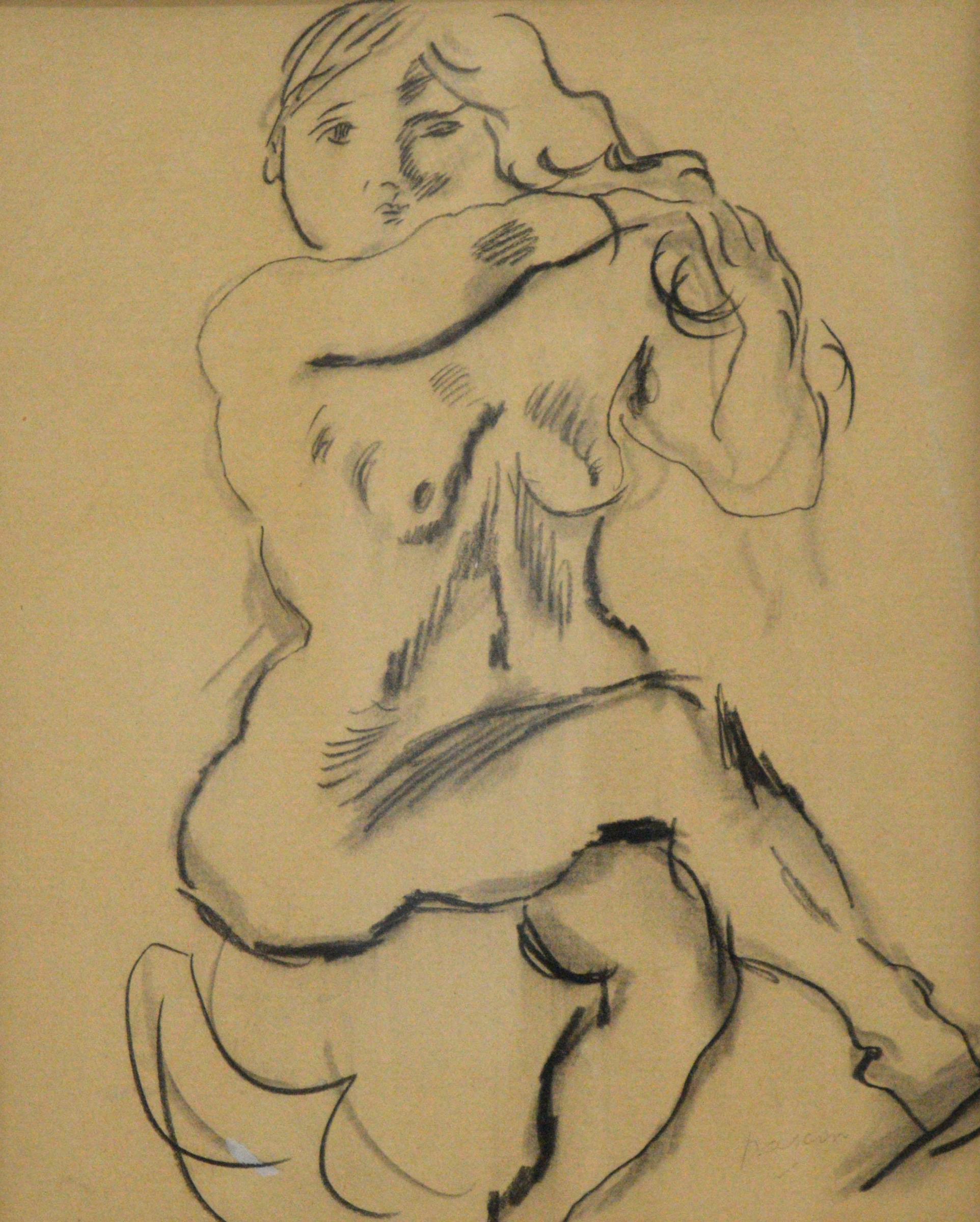Jules Pascin (1885-1930) - femme nue assise