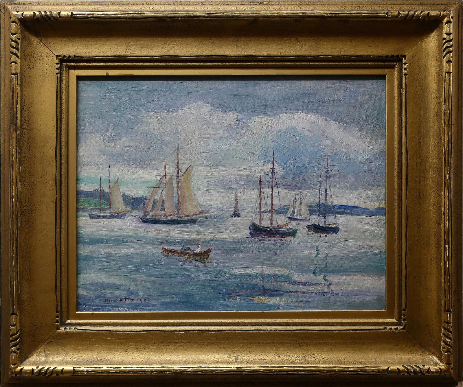Minnie Kallmeyer (1882-1947) - Untitled (Busy Harbour)