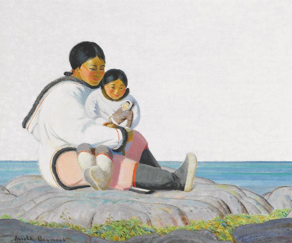 Thomas Harold (Tib) Beament (1898-1984) - Eskimo Mother And Child
