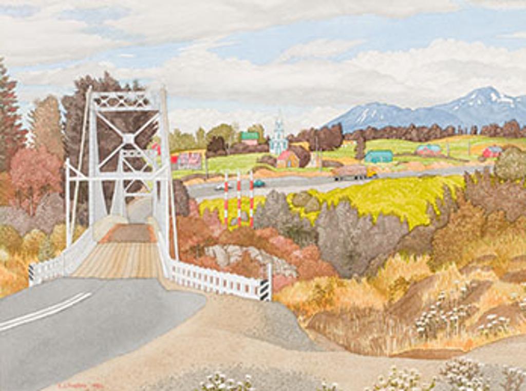 Edward John (E. J.) Hughes (1913-2007) - A Bridge North of Hazelton, BC