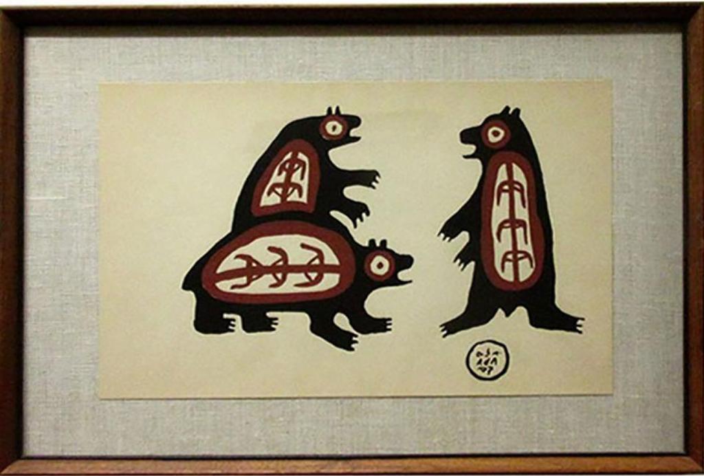 Norval H. Morrisseau (1931-2007) - Family Of Bears