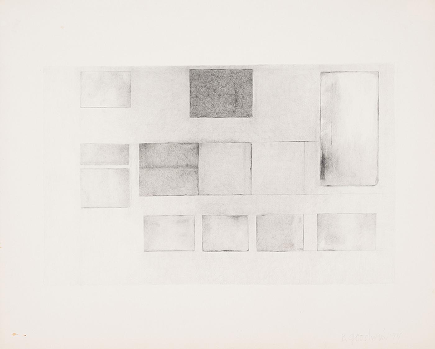 Betty Roodish Goodwin (1923-2008) - Untitled (Architectural Composition)