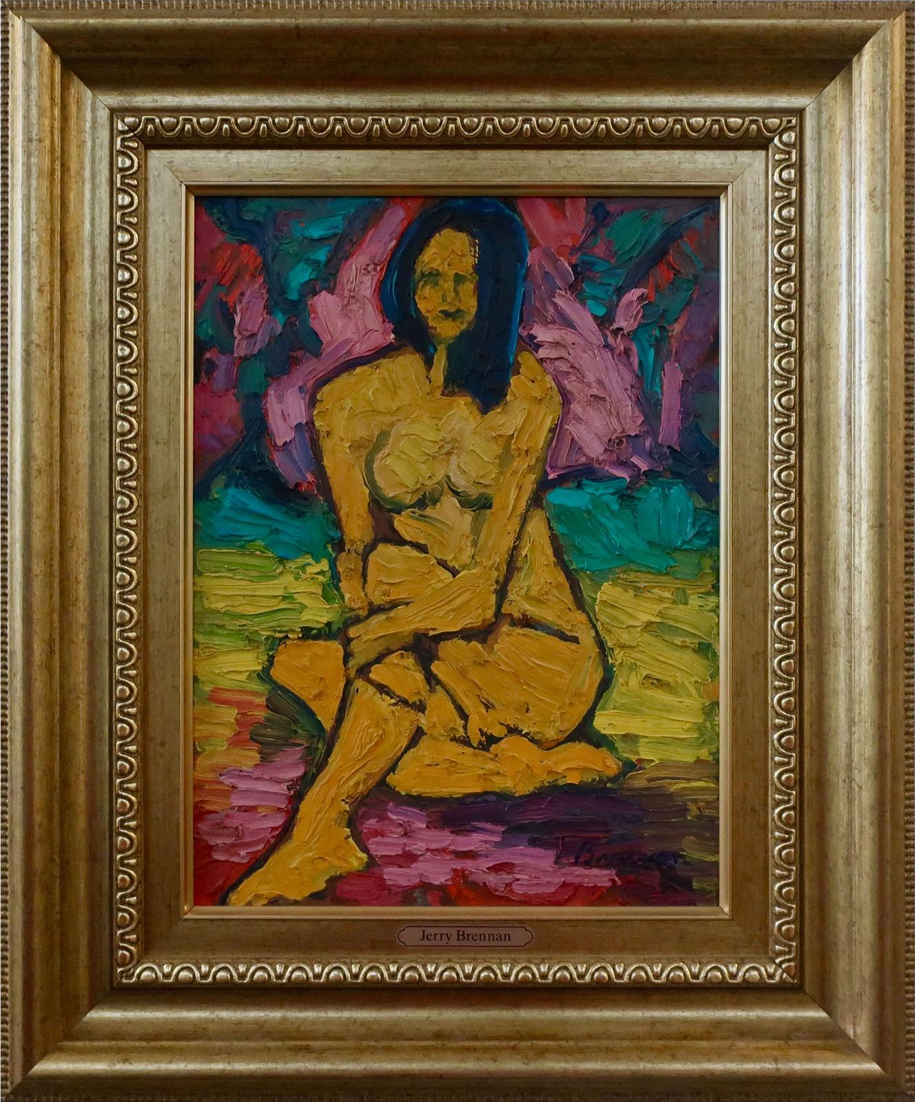 Jerry Brennan (1950) - Seated Nude
