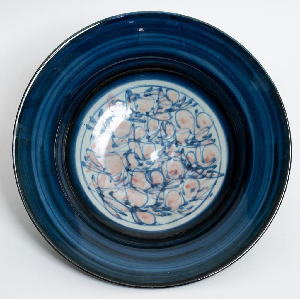 Jack Sures (1934-2018) - Blue Bowl with Grapes Motif