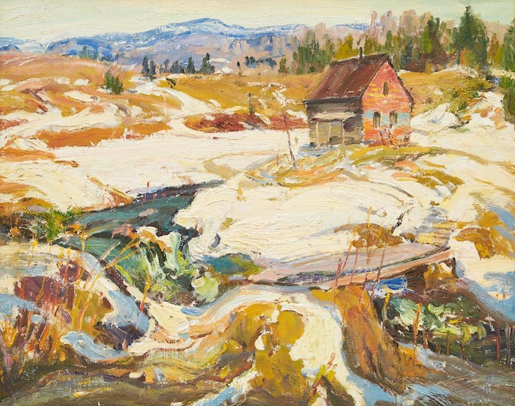 George Alfred Paginton (1901-1988) - Winter Landscape with Farm House