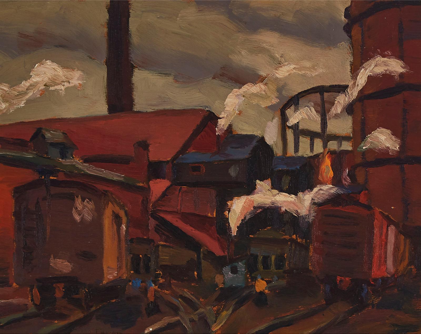 Frederick Hagan (1918-2003) - Sunday Morning, The Gas Works, Toronto, 1937