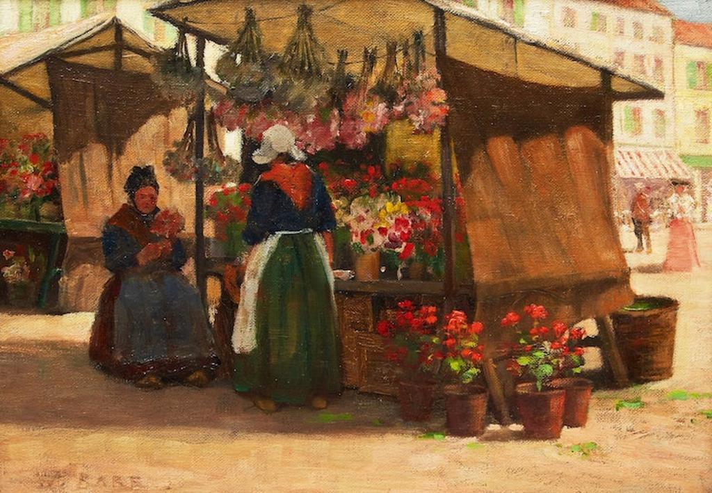 William Barr (1867-1933) - Market Scene
