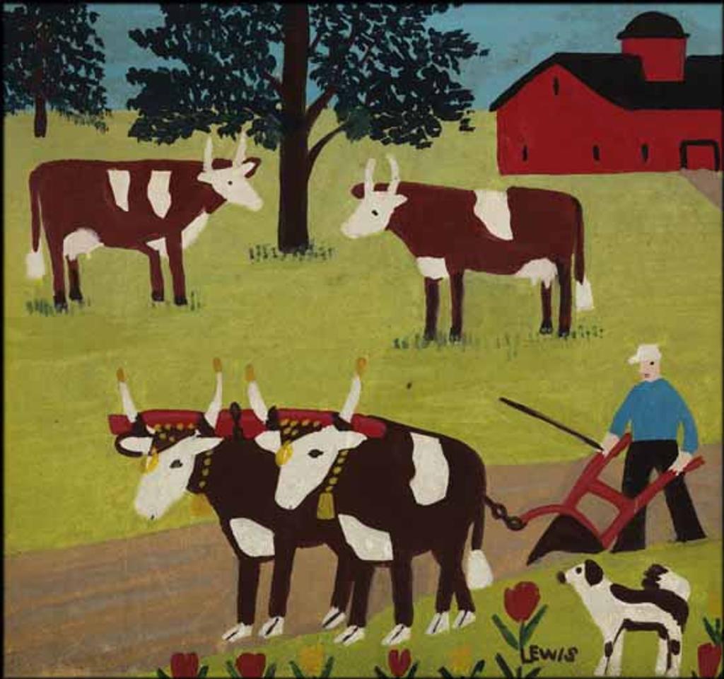 Maud Kathleen Lewis (1903-1970) - Ploughing the Field