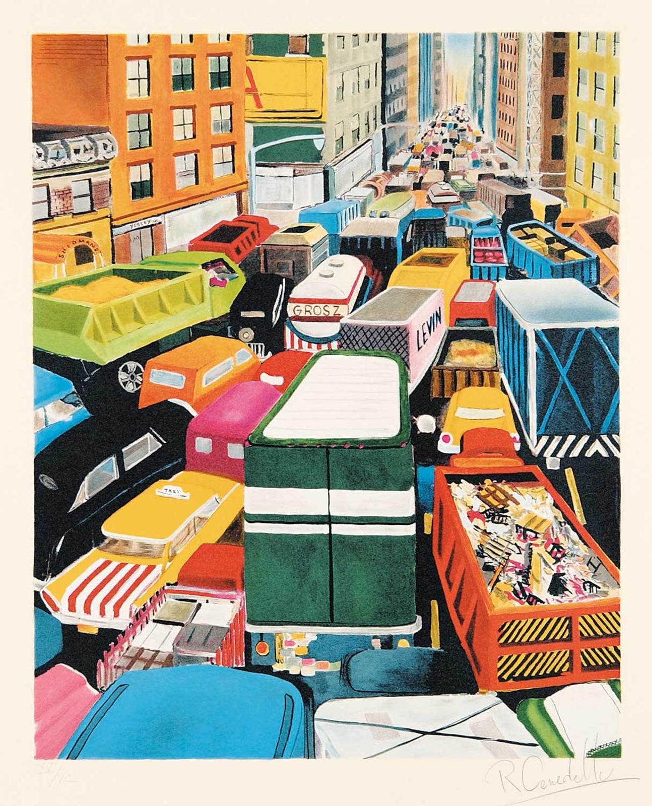 Robert Cenedella (1940) - Untitled - Gridlock XV/VC