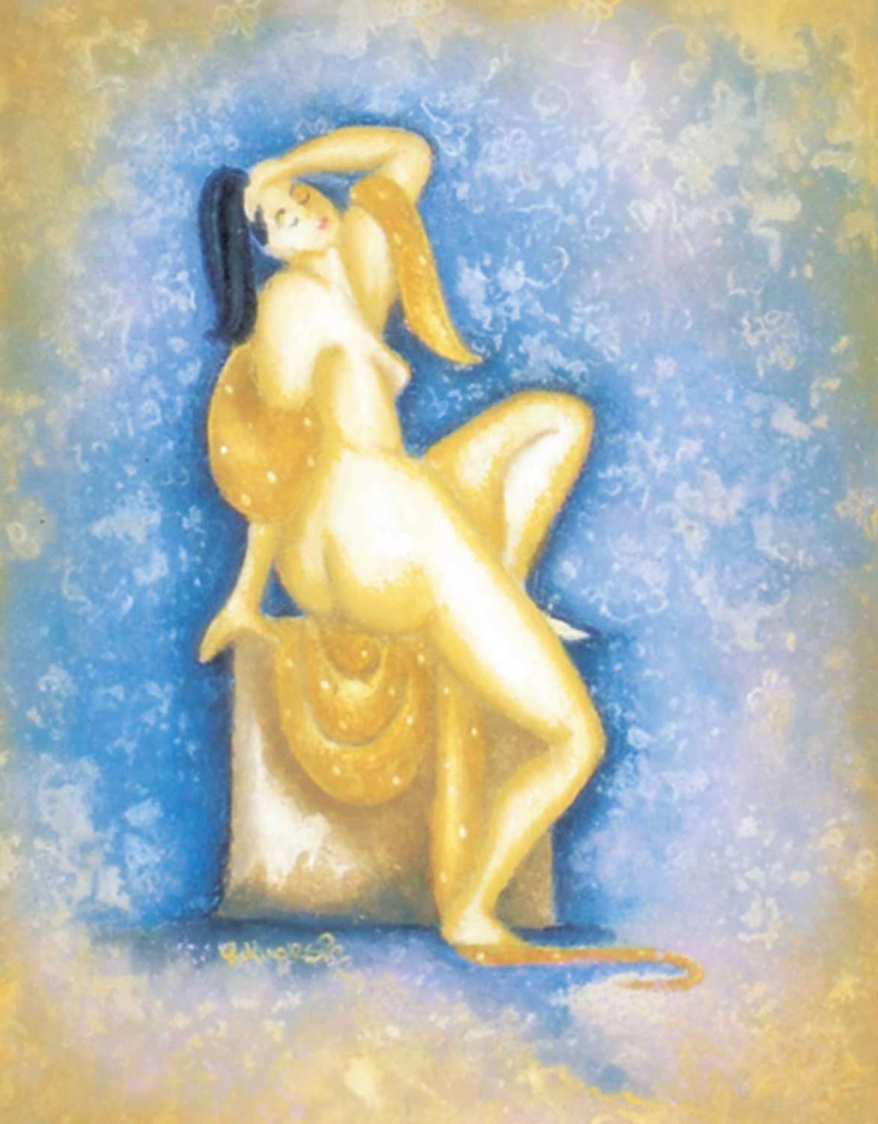 Rajka Kupesic (1952) - Nude with Shawl