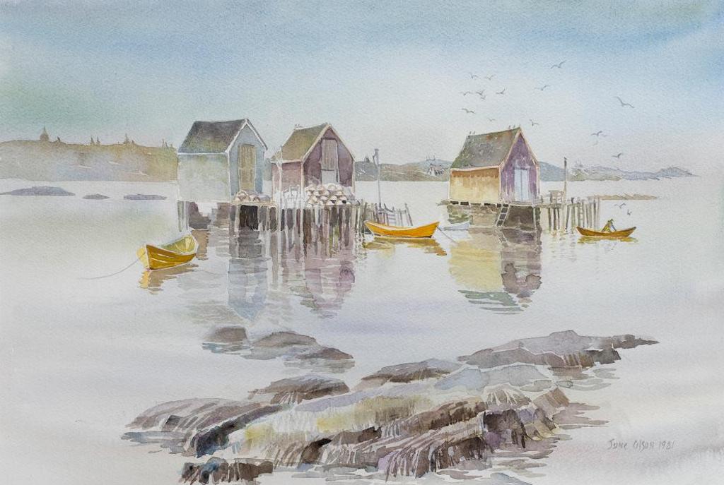 June Olson - Untitled - Harbour Scene