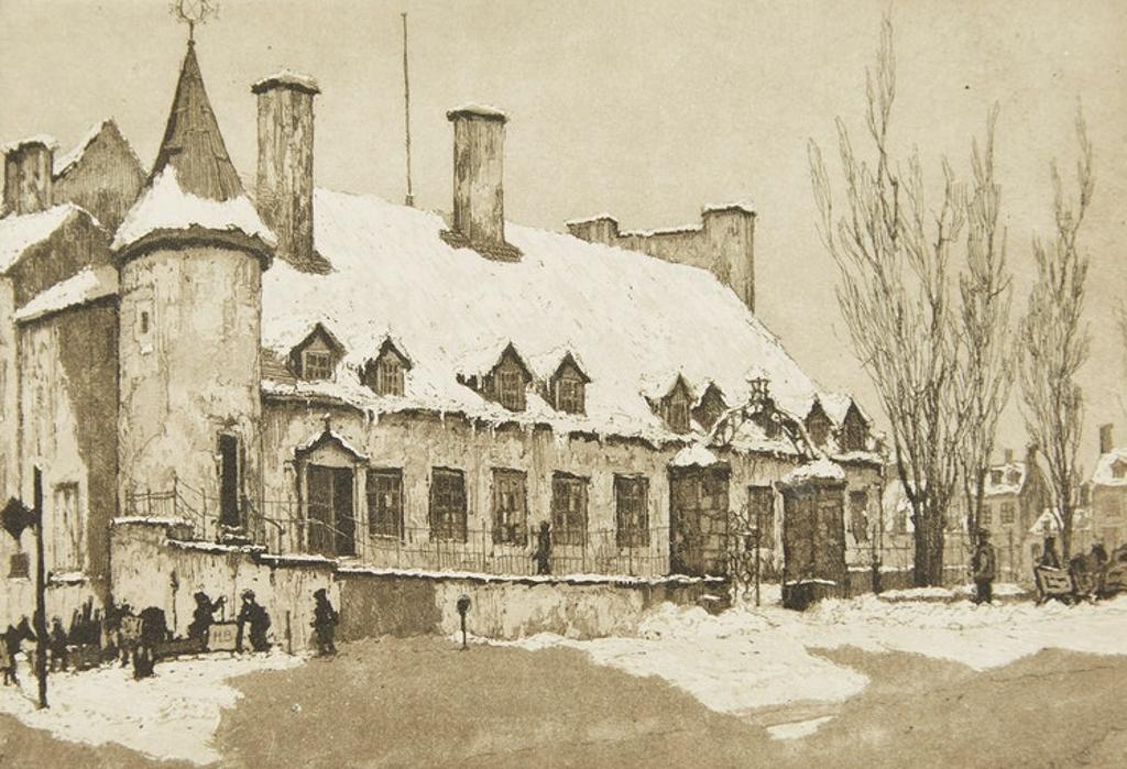 Nicholas Hornyansky (1896-1965) - Château de Ramsay, Montreal; The East Block, Parliament (Ottawa)