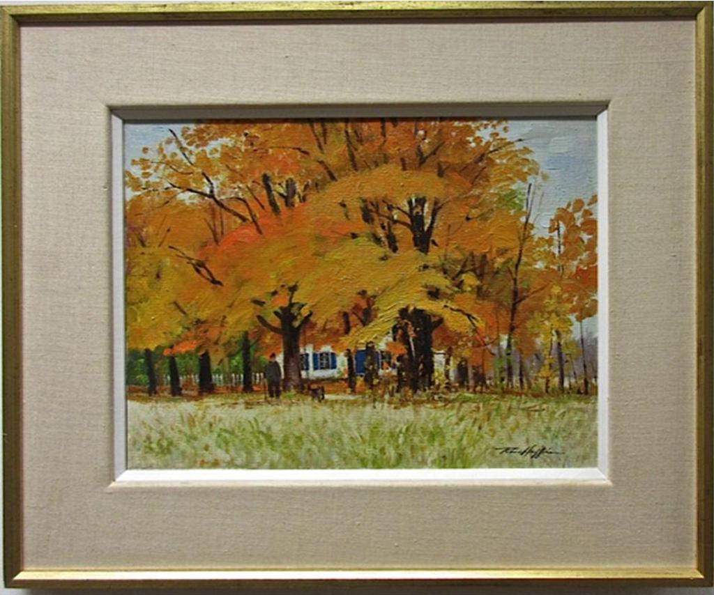 Ross Huggins (1916-1999) - Autumn At Milton, Ont.