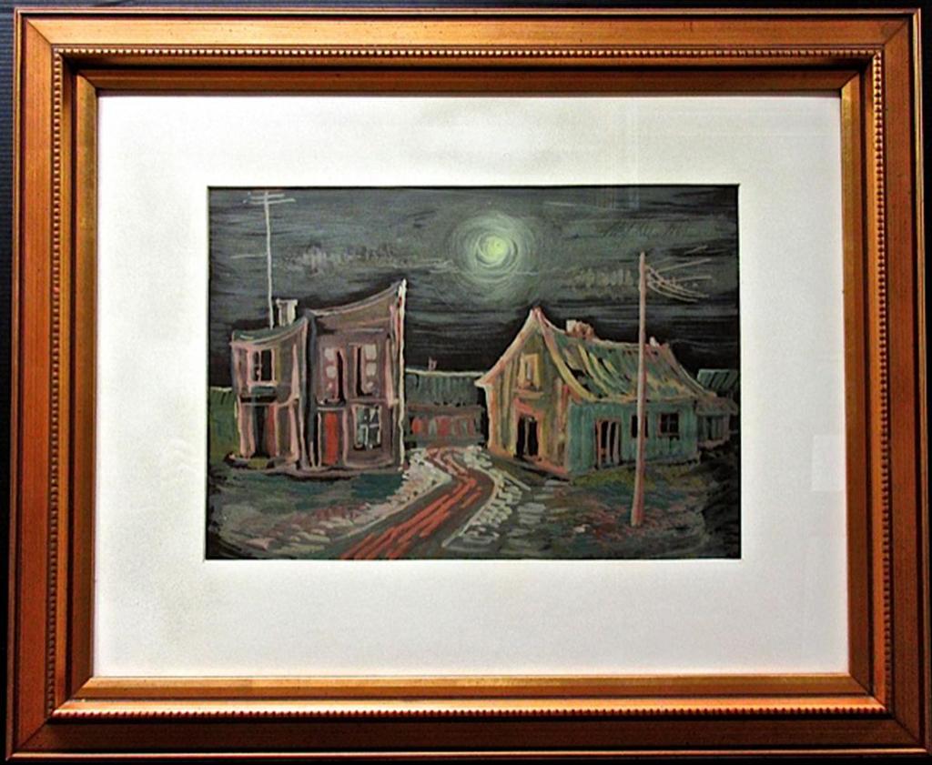 Abel Lee (1918-2010) - Moonlight With Houses