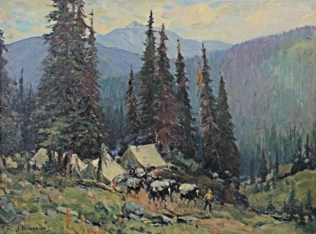 James Henderson (1871-1951) - Rocky Mountain Encampment