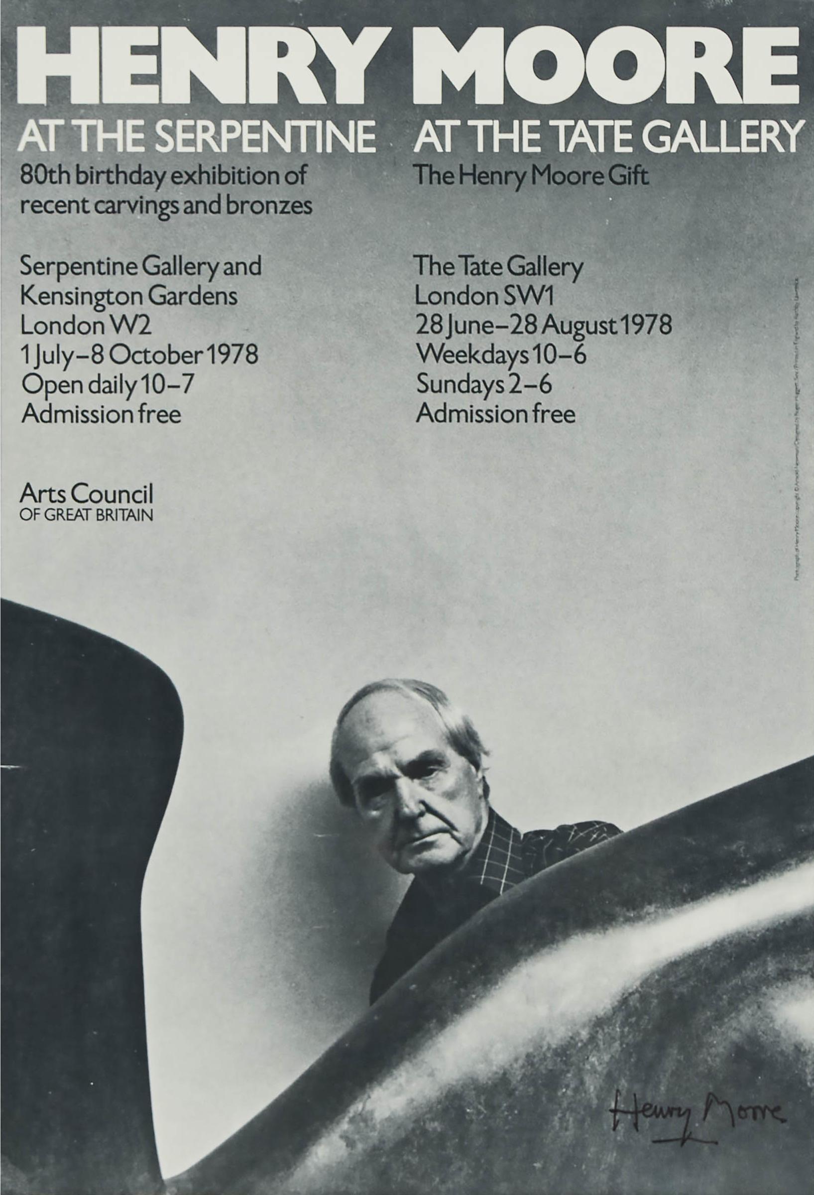 Henry Spencer Moore (1898-1986) - At The Serpentine, 80th Birthday Exhibition Of Recent Carvings And Bronzes [and] At The Tate: The Henry Moore Gift, 1978