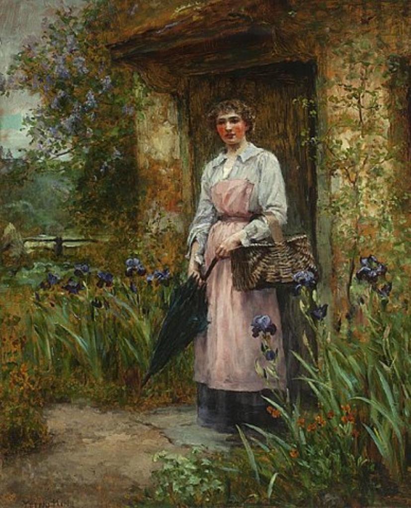 Henry John Yeend King (1855-1924) - At The Cottage Door