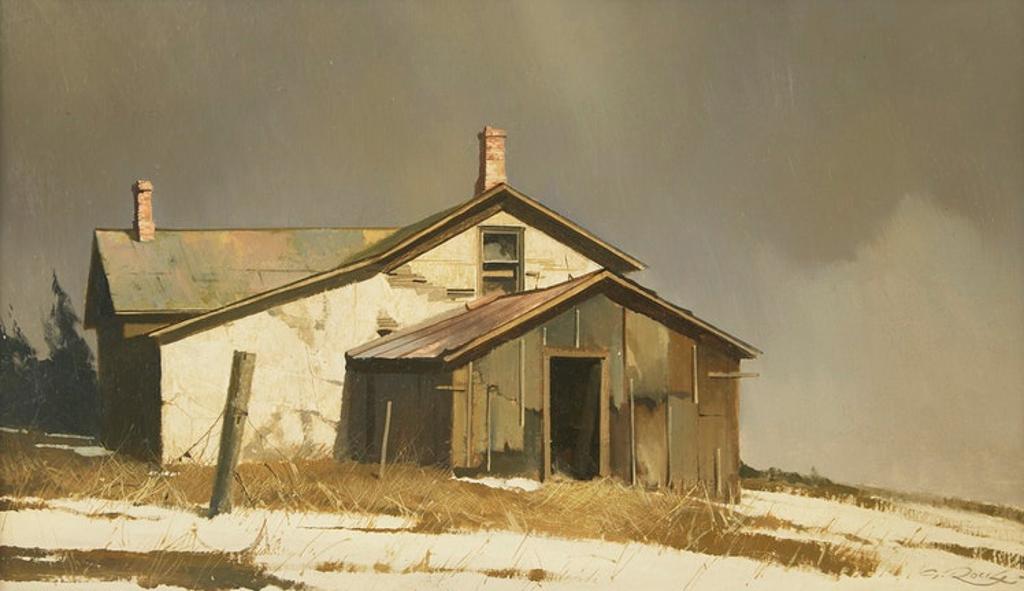 Geoffrey Allan Rock (1923-2000) - House Study, Mick River, Alberta