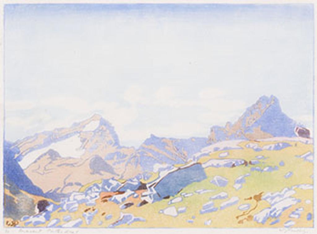 Walter Joseph (W.J.) Phillips (1884-1963) - Mount Cathedral and Mount Stephen