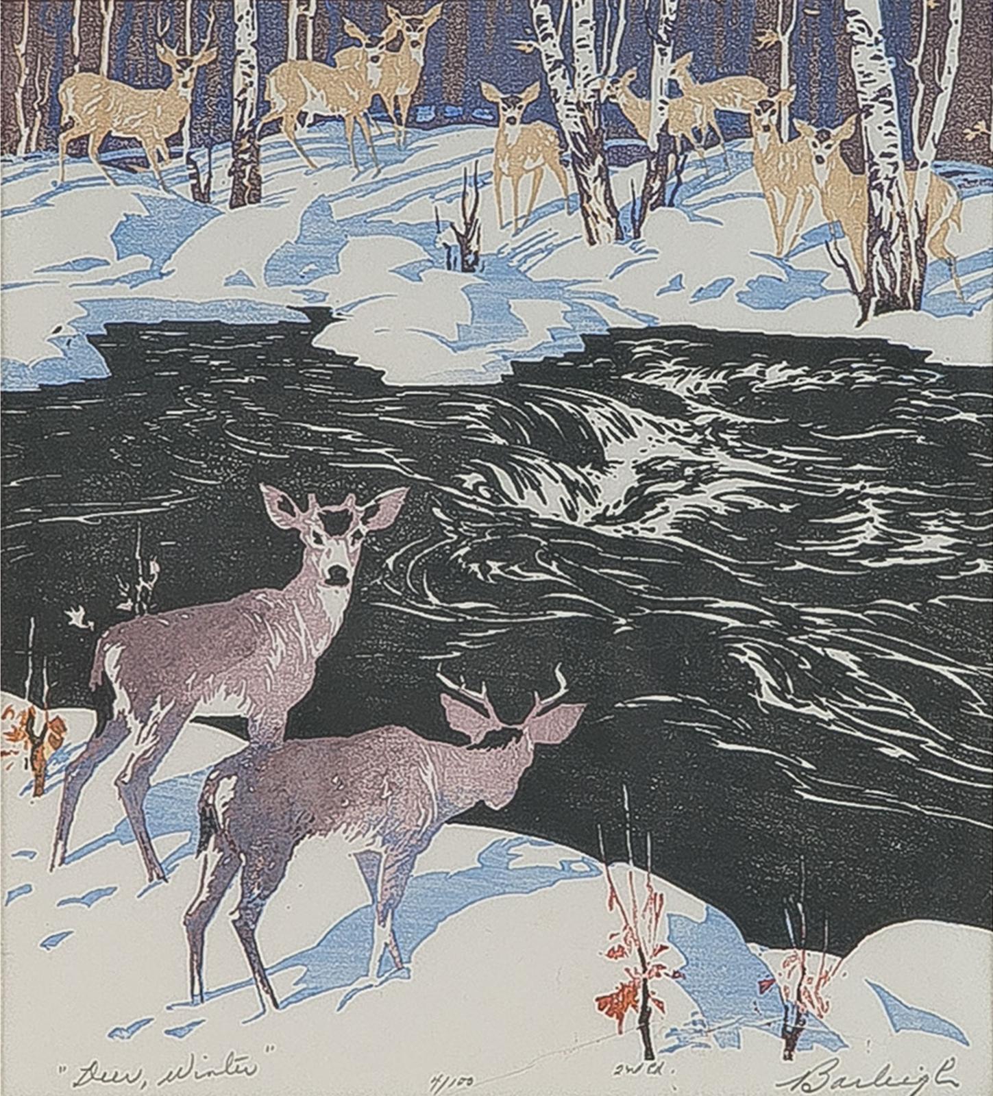 Barbara Harvey Leighton (1911-1986) - Deer Winter