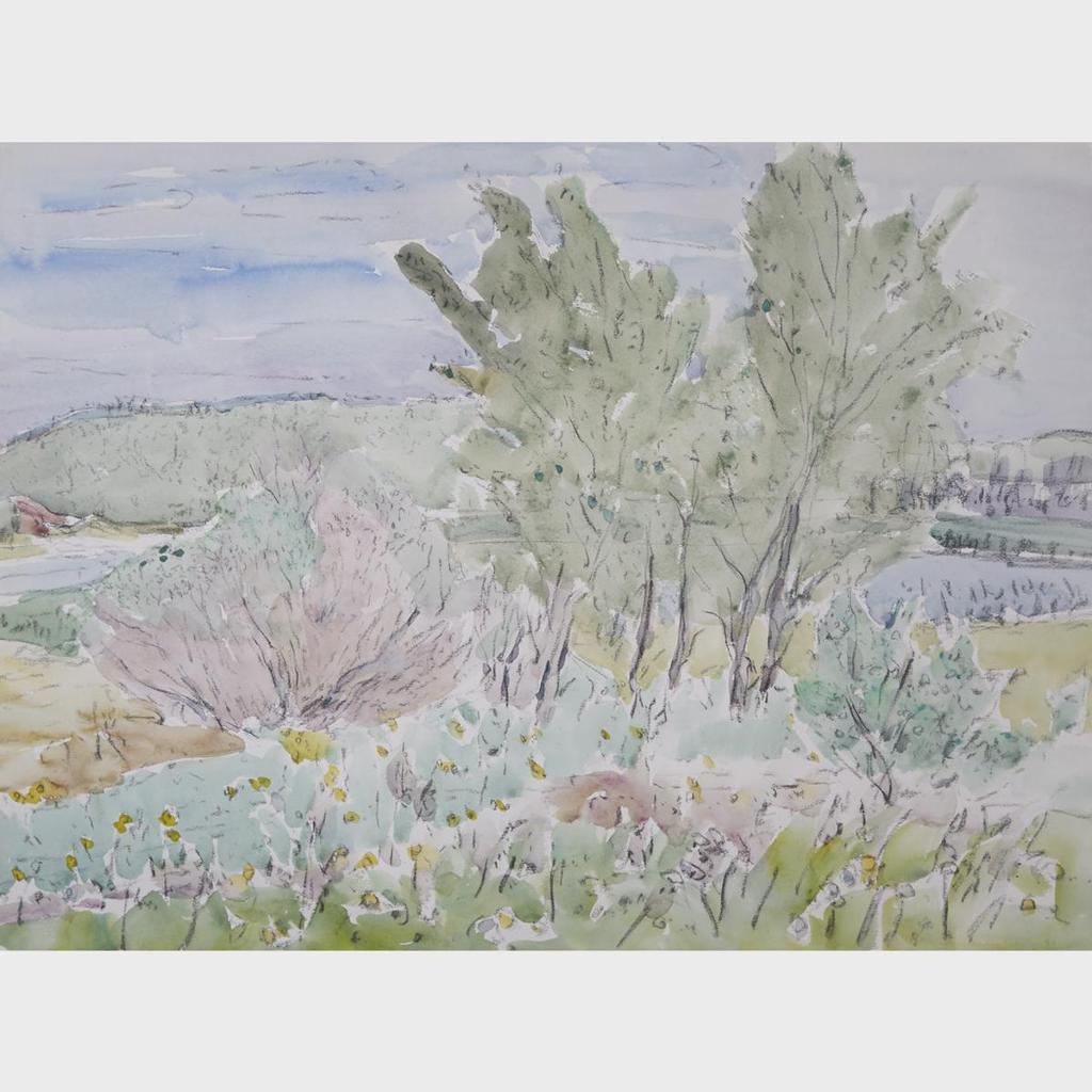 Dorothy Elsie Knowles (1927-2001) - A Pair Of Landscapes: South Of Prince Albert And Two Trees