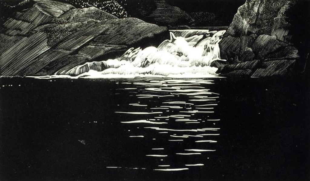 Walter Joseph (W.J.) Phillips (1884-1963) - Waterfall, Lake Of The Woods; 1934