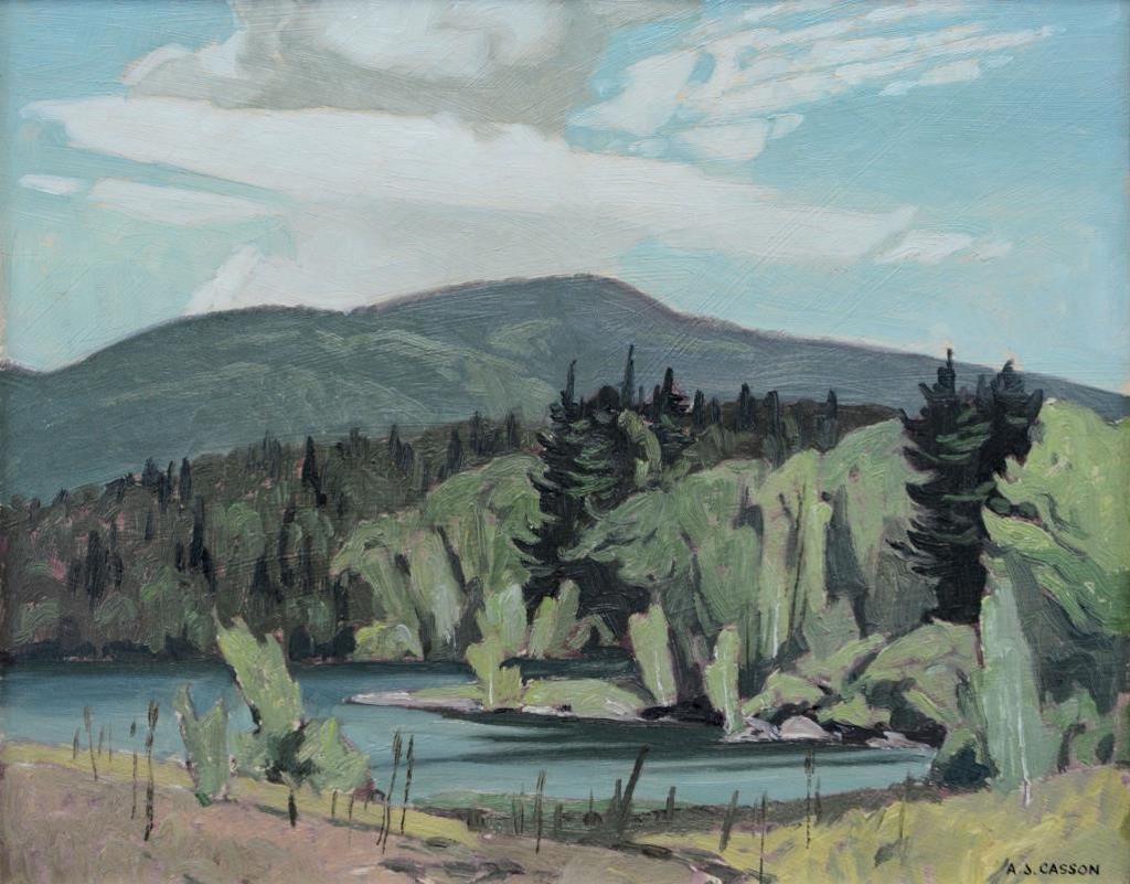 Alfred Joseph (A.J.) Casson (1898-1992) - On the Madawaska below Palmer Rapids, c. 1961