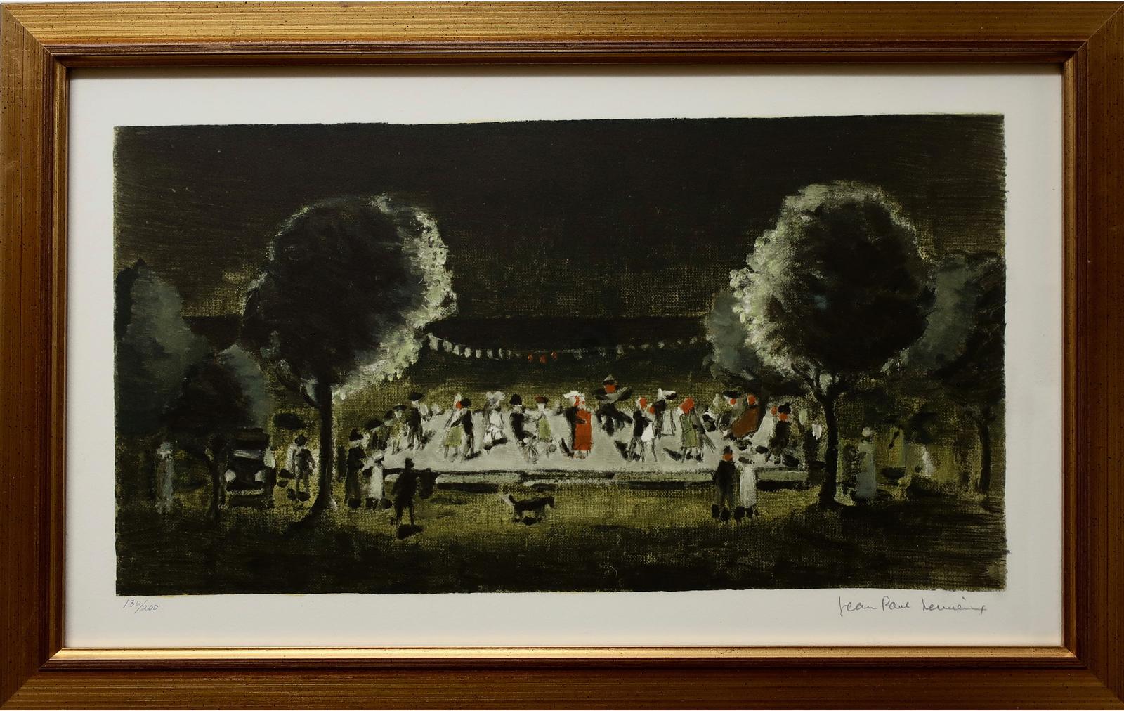 Jean Paul Lemieux (1904-1990) - Untitled - Evening Dance (From The Series La Petite Poule D'eau, 1971)
