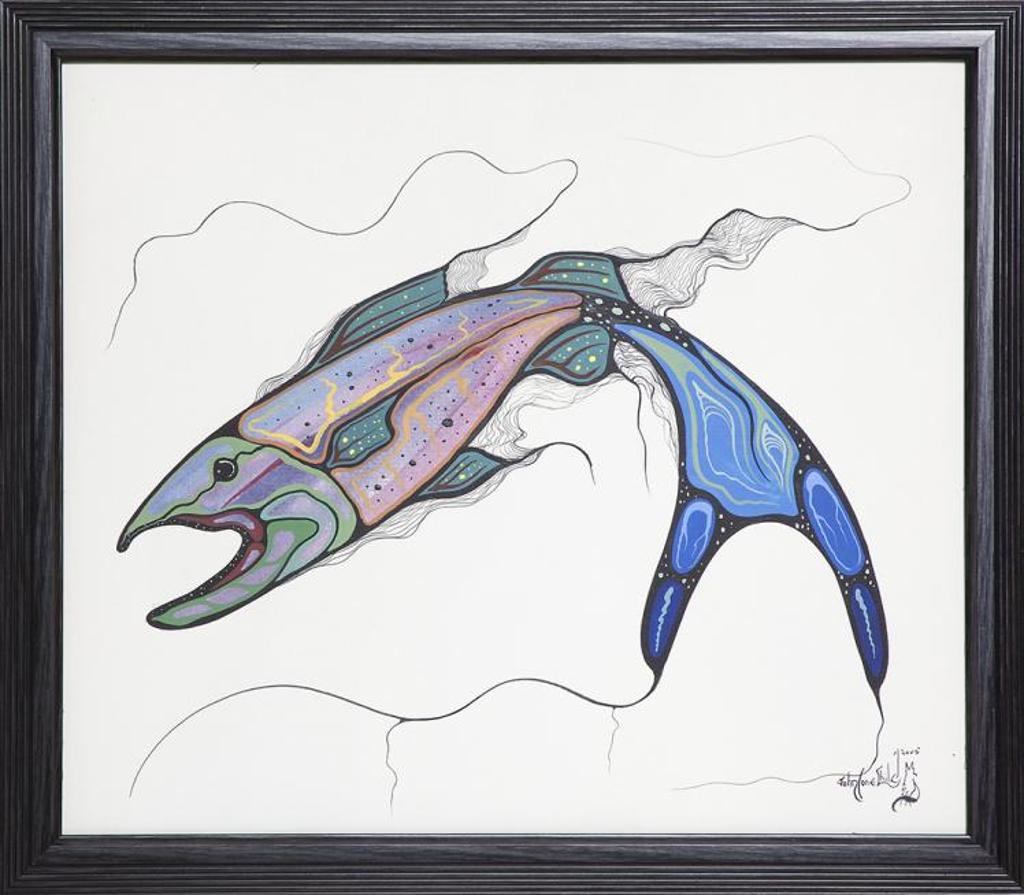 John Lonechild (1962-2020) - Untitled - Fish with Blue Tail