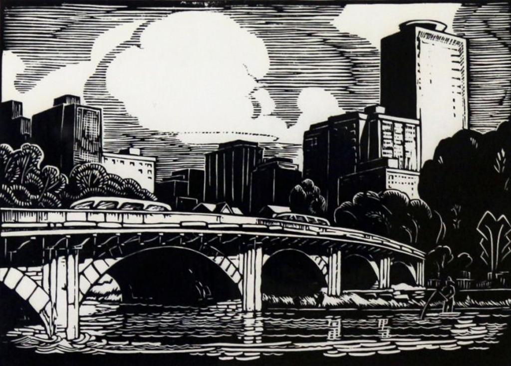 Margaret Dorothy Shelton (1915-1984) - Louise Bridge, Calgary; 1979