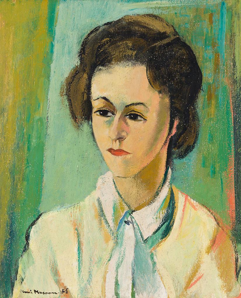Henri Leopold Masson (1907-1996) - Portrait de femme avec un chemisier jaune