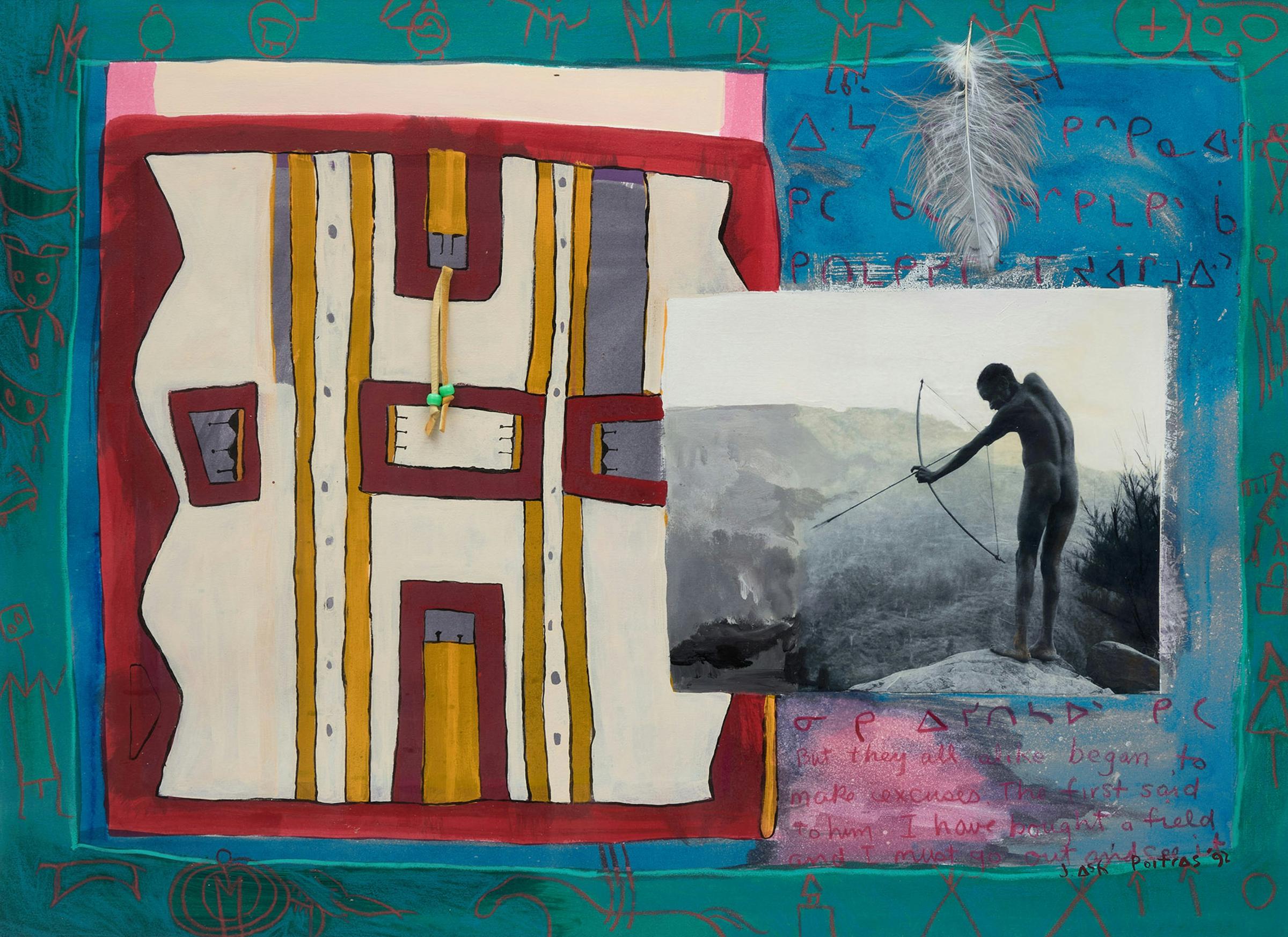 Jane Ash Poitras (1951) - Parafleche Arrow, 1992