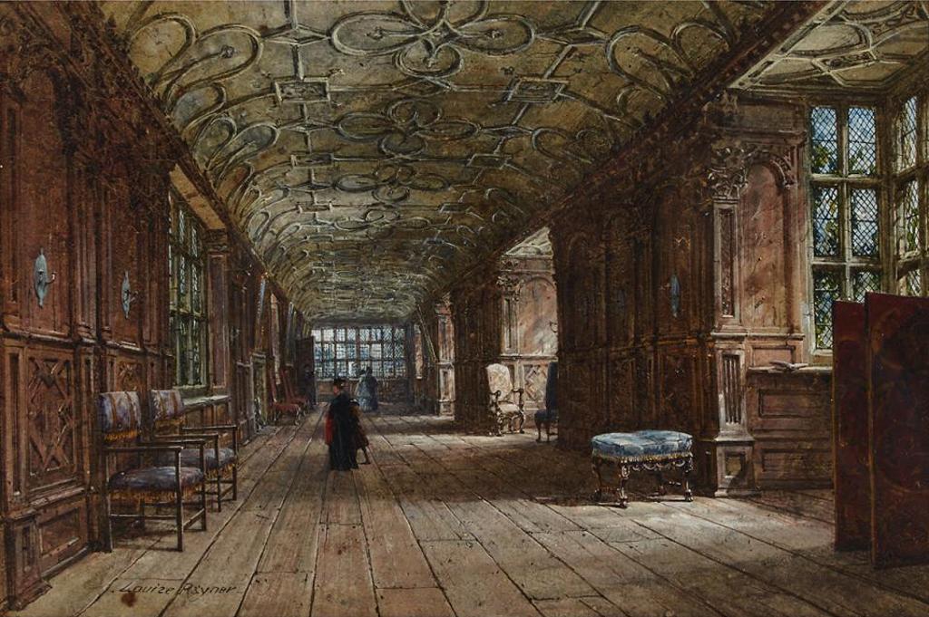 Louise J. Rayner (1832-1924) - The Long Gallery, Haddon Hall